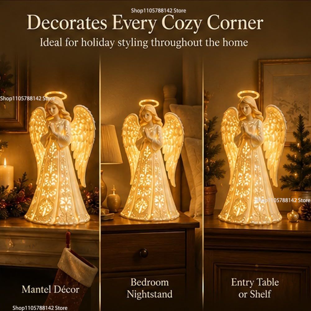 Christmas Angel Blessing Wall  - огляд і ціна Lighting Christmas Decor