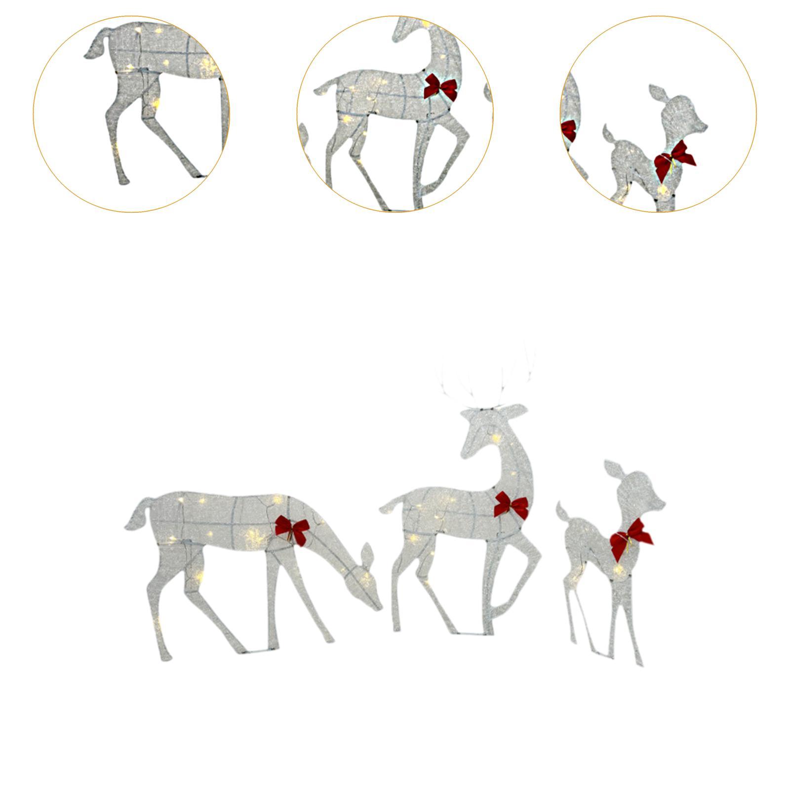 Iron Reindeer Family Lighted O - огляд і ціна Lighting Christmas Decor
