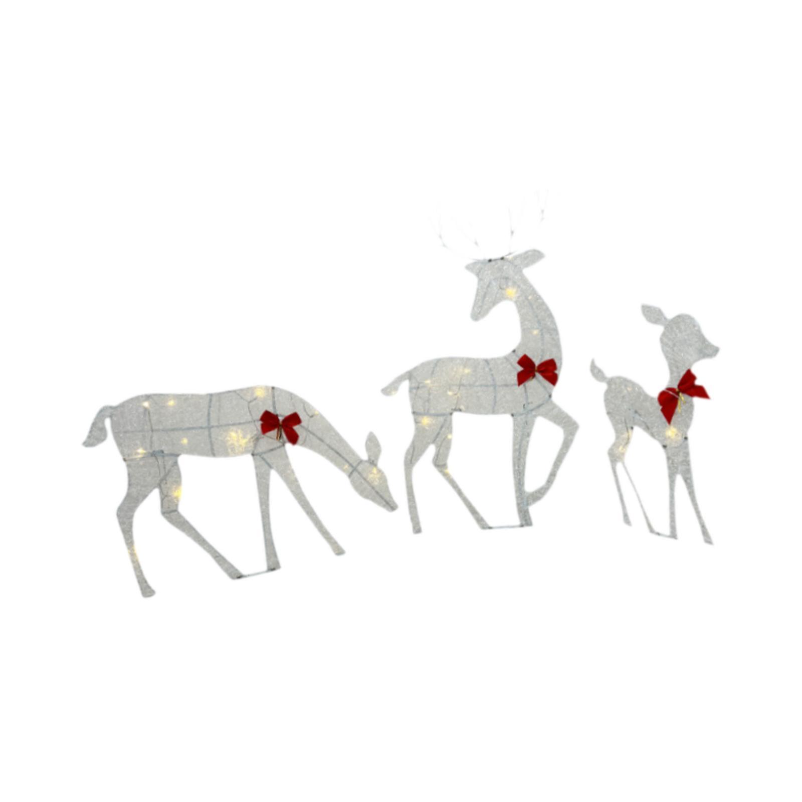 Iron Reindeer Family Lighted O - огляд і ціна Lighting Christmas Decor
