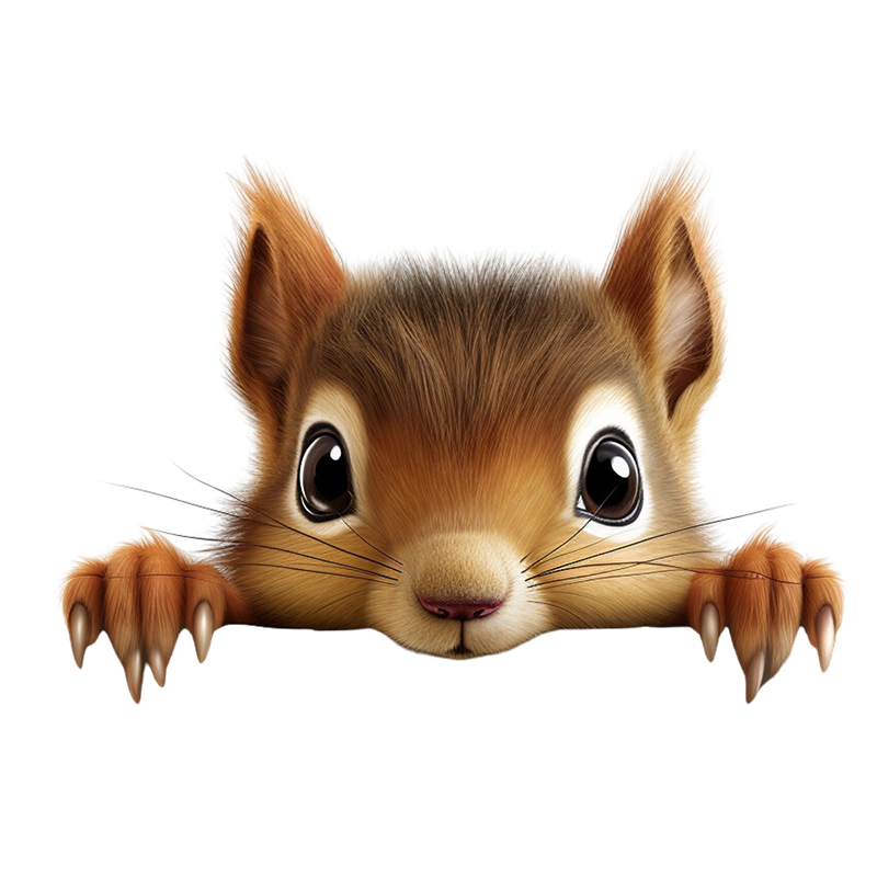 90978# Cute Squirrel Stickers  - огляд і ціна Lighting Mcqueen Bedroom Decor